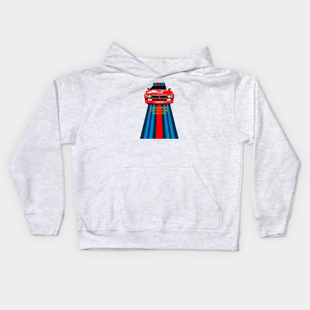 champion du monde rallye Kids Hoodie by retroracing